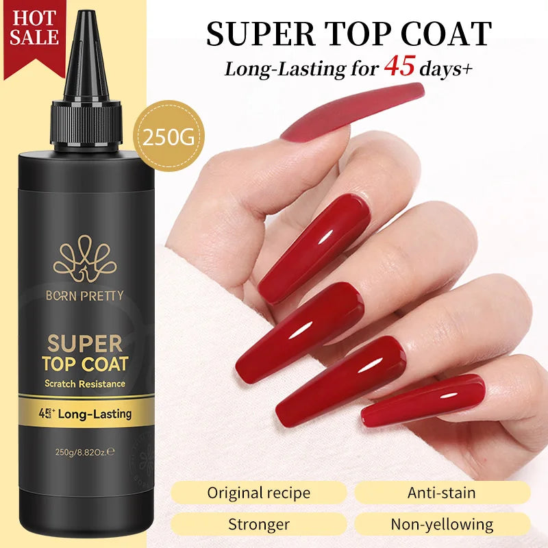 BORN PRETTY 250g Rubber Base Gel Refill – 2-in-1 Builder & Color Base Coat