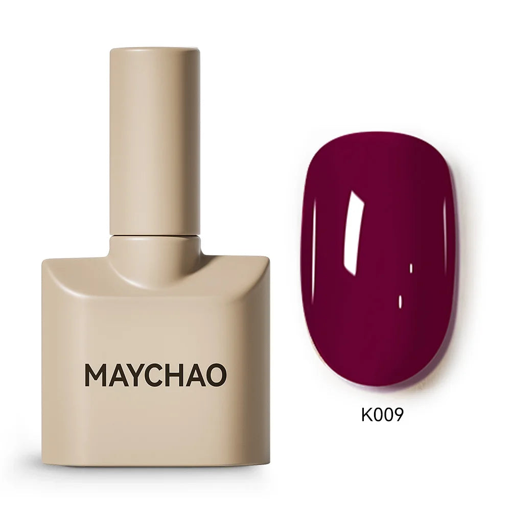 Premium Deep Cherry Red Gel Nail Polish - Long-Lasting & High-Gloss Finish