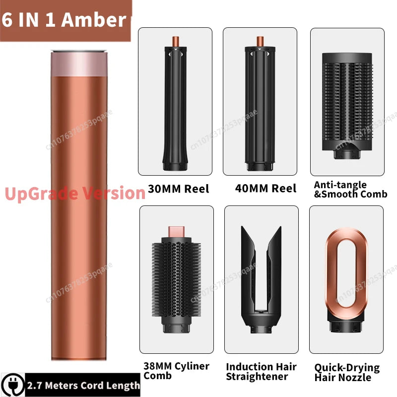 6-in-1 Professional Air Hair Styler & Dryer Kit – 1300W Coanda Airflow Multi-Styler Set