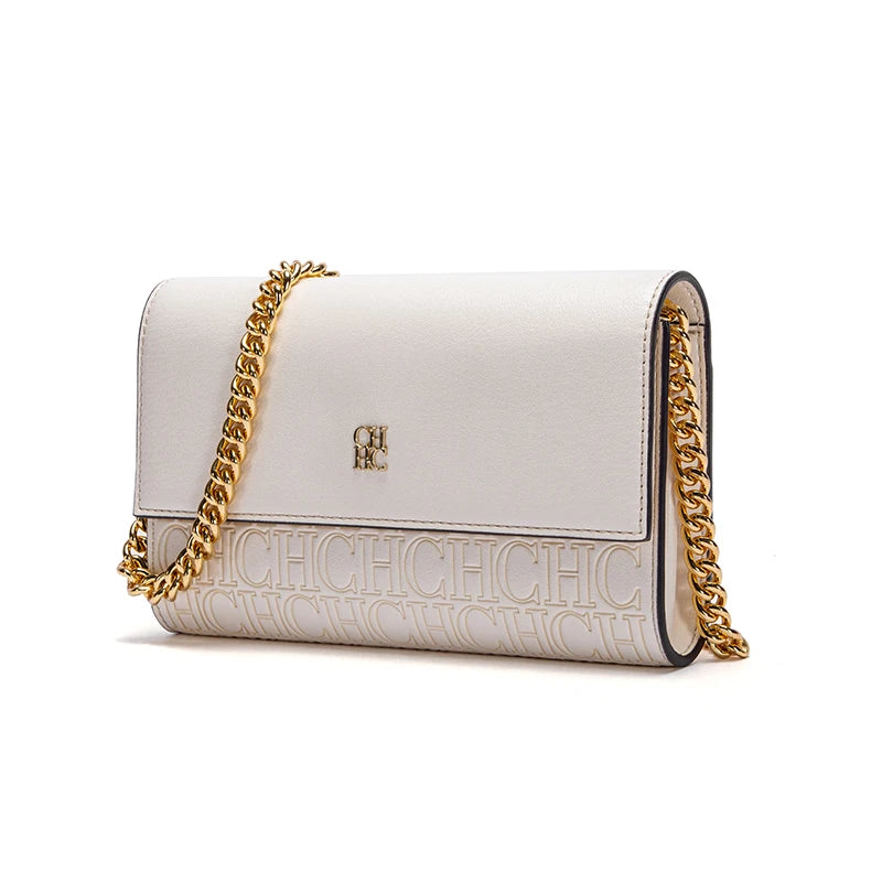 CH Monogram Flap Chain Wallet Crossbody Bag