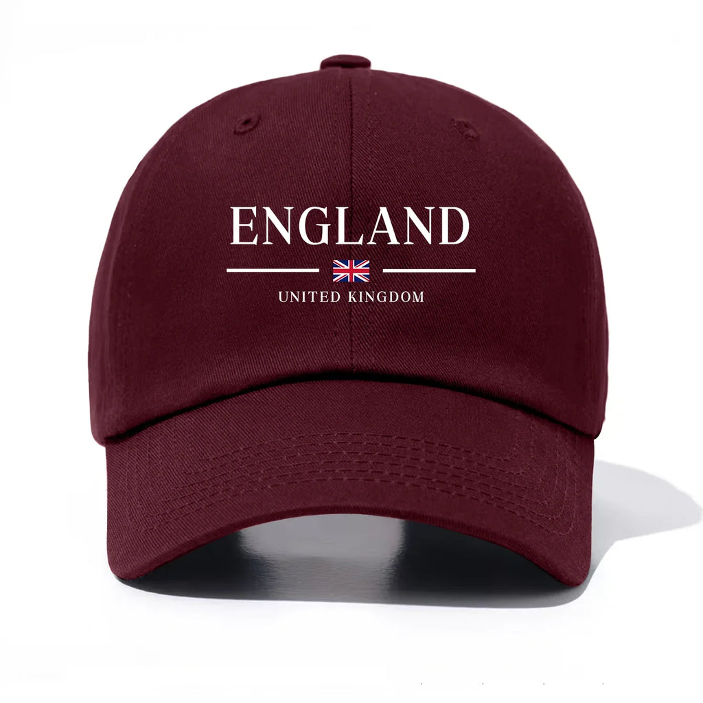 England United Kingdom Embroidered Cotton Baseball Cap – Unisex British Flag Dad Hat