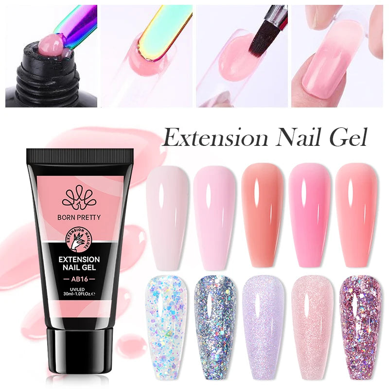 BORN PRETTY 30ml Quick Extension Nail Gel – Builder Gel for UV/LED)