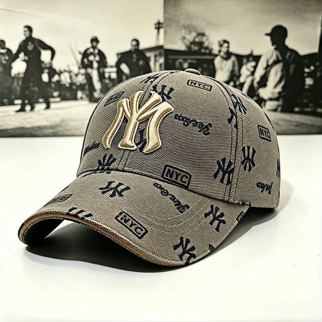 Urban Graffiti NY Baseball Cap – 3D Gold Embroidered Streetwear Dad Hat