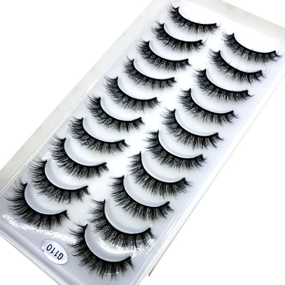 Premium 5D Mink Lashes - Wispy, Dramatic Volume Eyelashes (Bulk 10-Pair Pack)