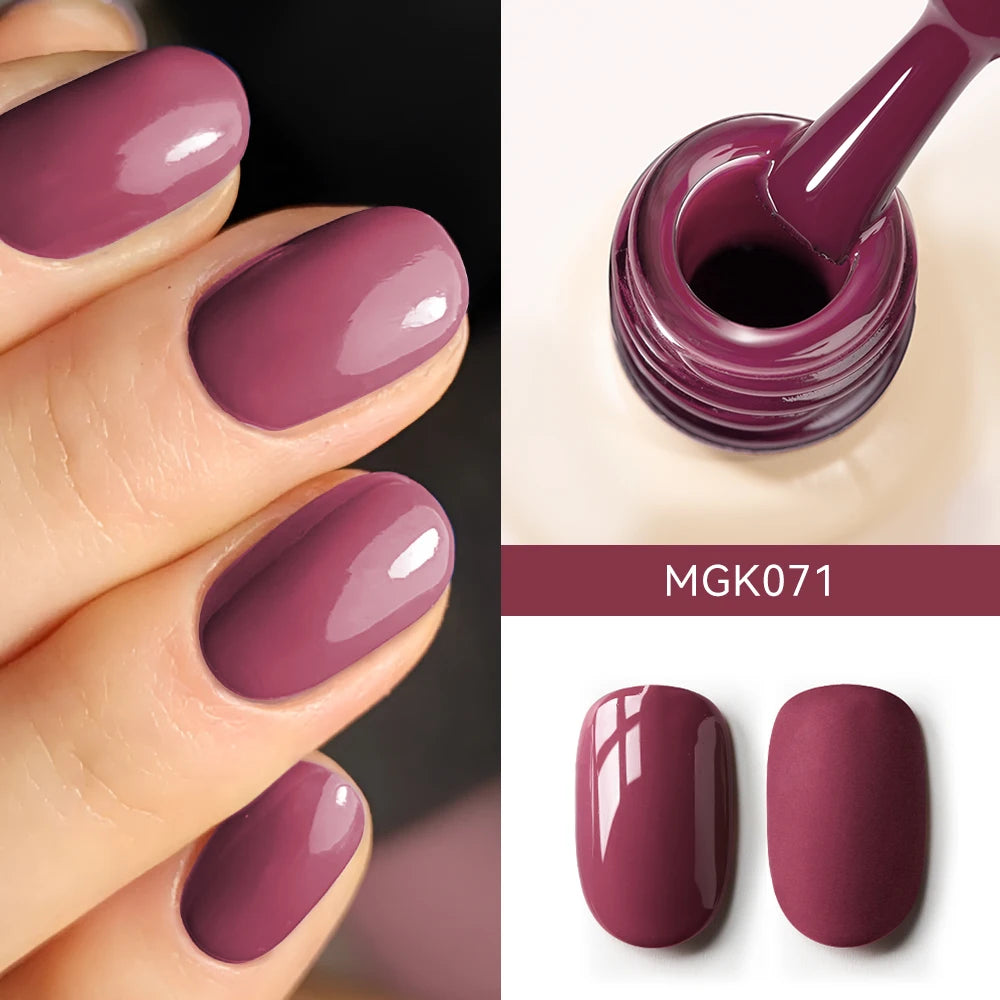 Premium Deep Cherry Red Gel Nail Polish - Long-Lasting & High-Gloss Finish