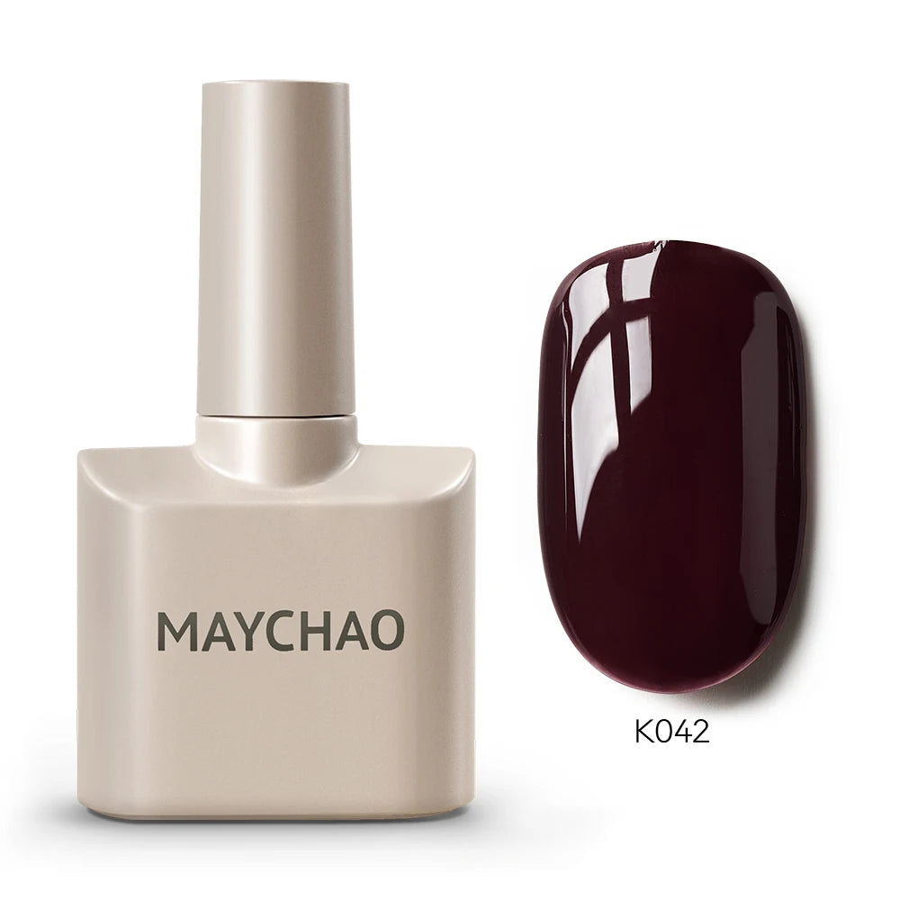 Premium Deep Cherry Red Gel Nail Polish - Long-Lasting & High-Gloss Finish