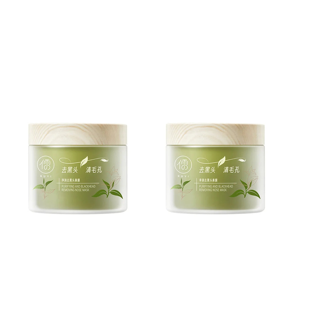 RUYI Himalayan Green Tea Pore Purifying Nose Mask - Gentle Painless Blackhead Removal