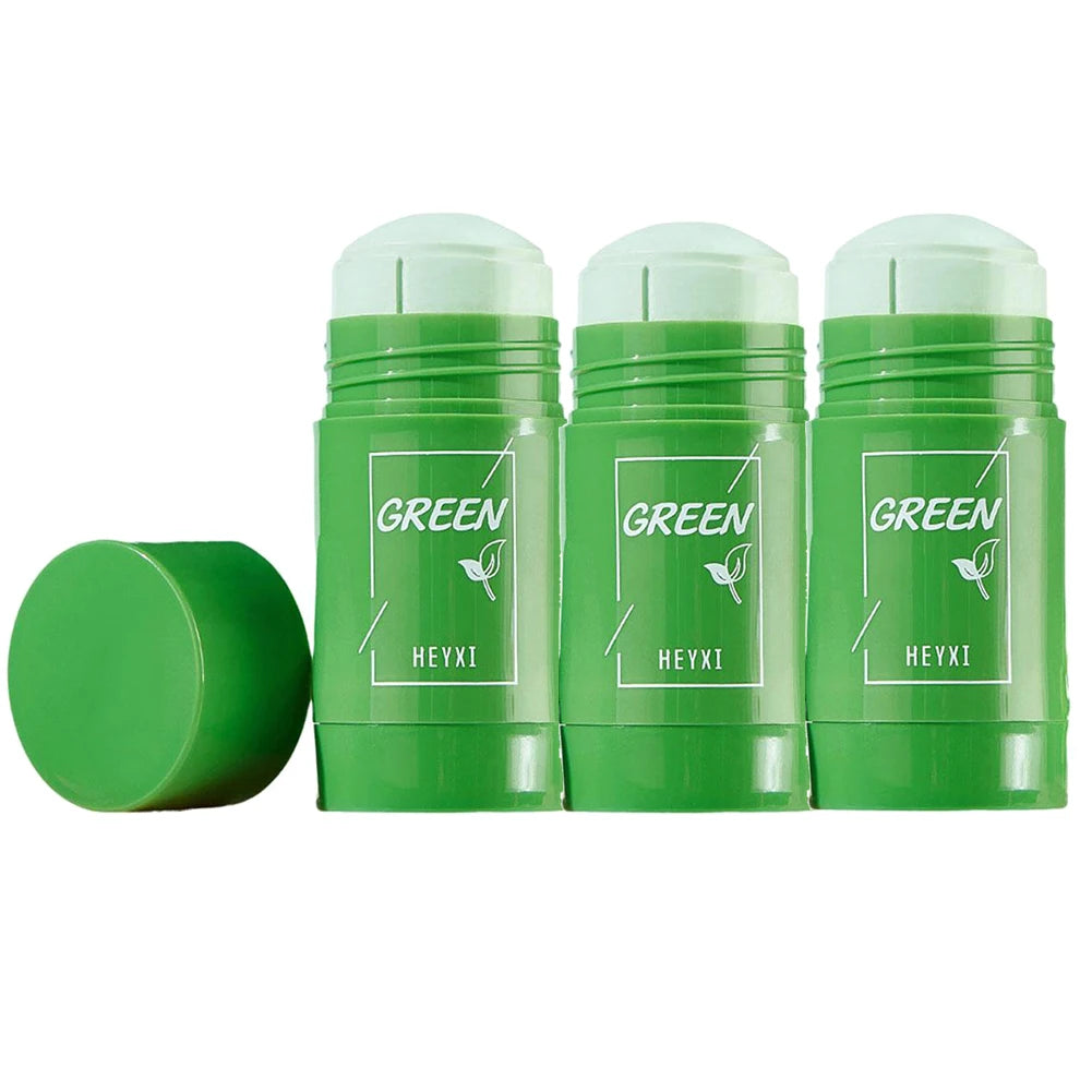 Green Tea Purifying Clay Mask Stick – Deep Cleansing Pore Minimizer & Blackhead Remover for Oily Skin