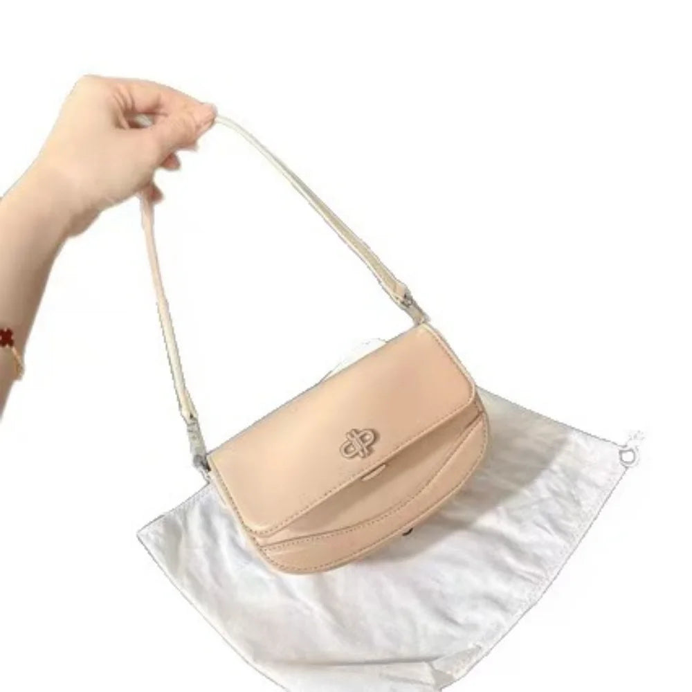 PEDRO Leather Shoulder Bag for Women – Minimalist Flap Crossbody Bag & Underarm Clutch Purse