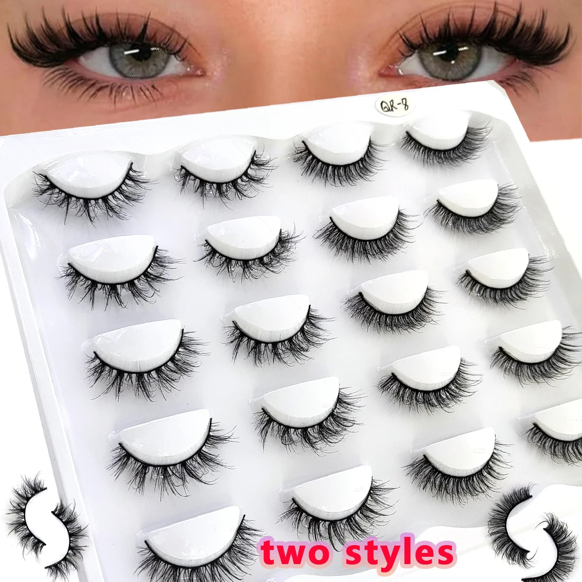 Premium 5D Mink Lashes - Wispy, Dramatic Volume Eyelashes (Bulk 10-Pair Pack)