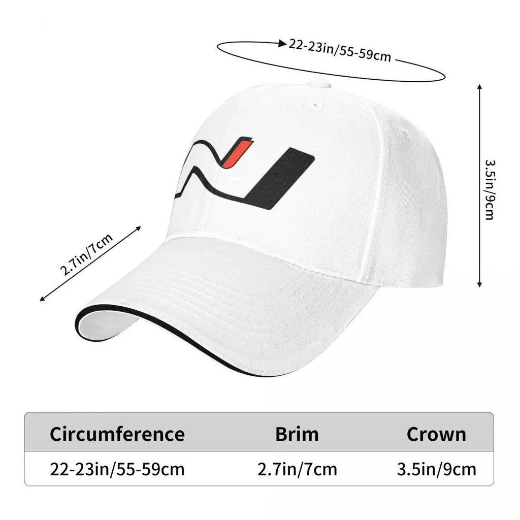 Performance Motorsport Letter N Baseball Cap – Contrast Trim Racing Hat