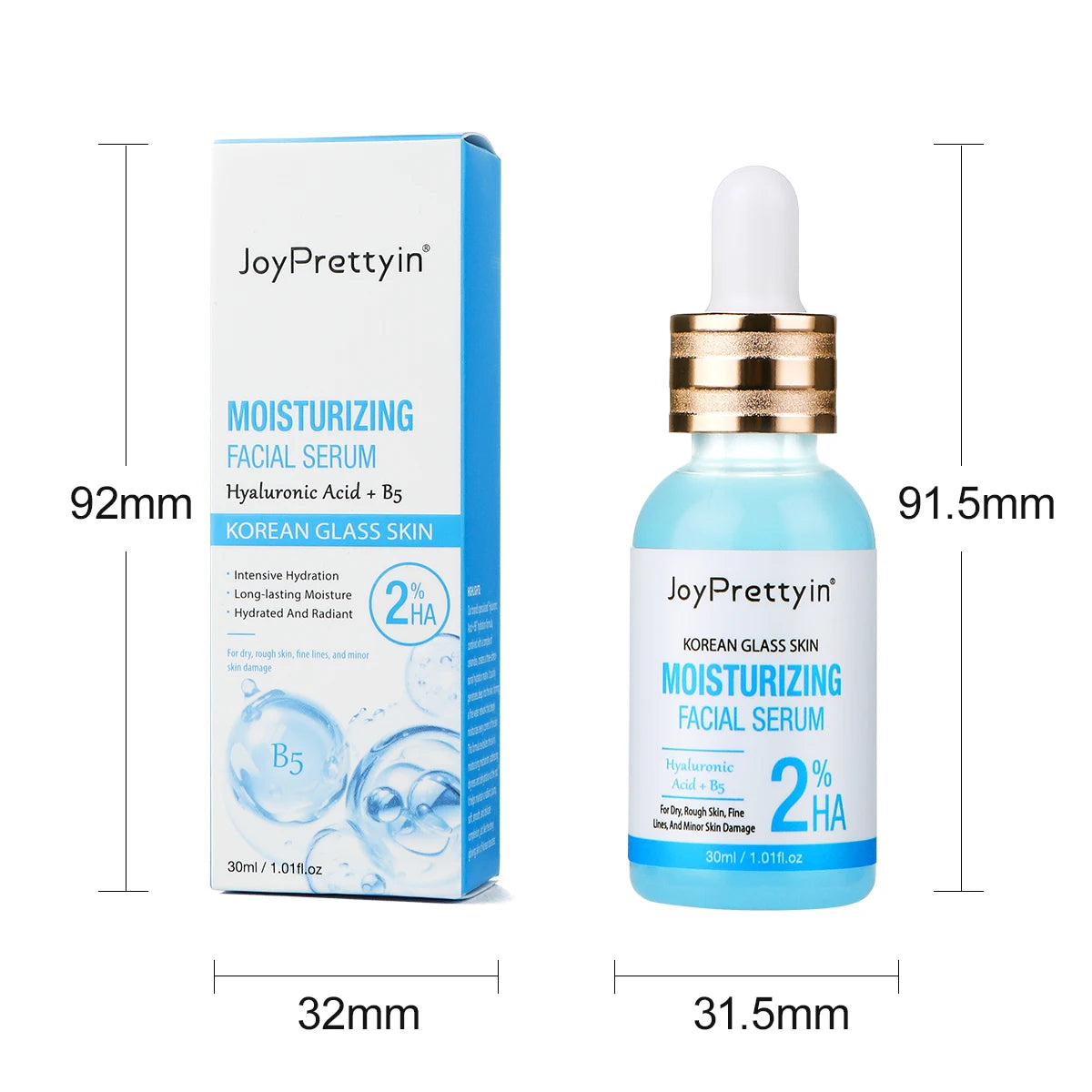 Moisturizing Facial Serum – 2% Hyaluronic Acid & B5 Barrier Repair (30ml)