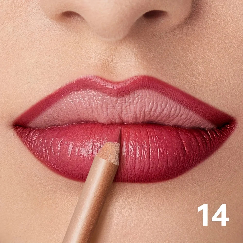 Silky Precision Pout Lip Liner Pencil – Waterproof Velvet Matte Lip Definer & Contour
