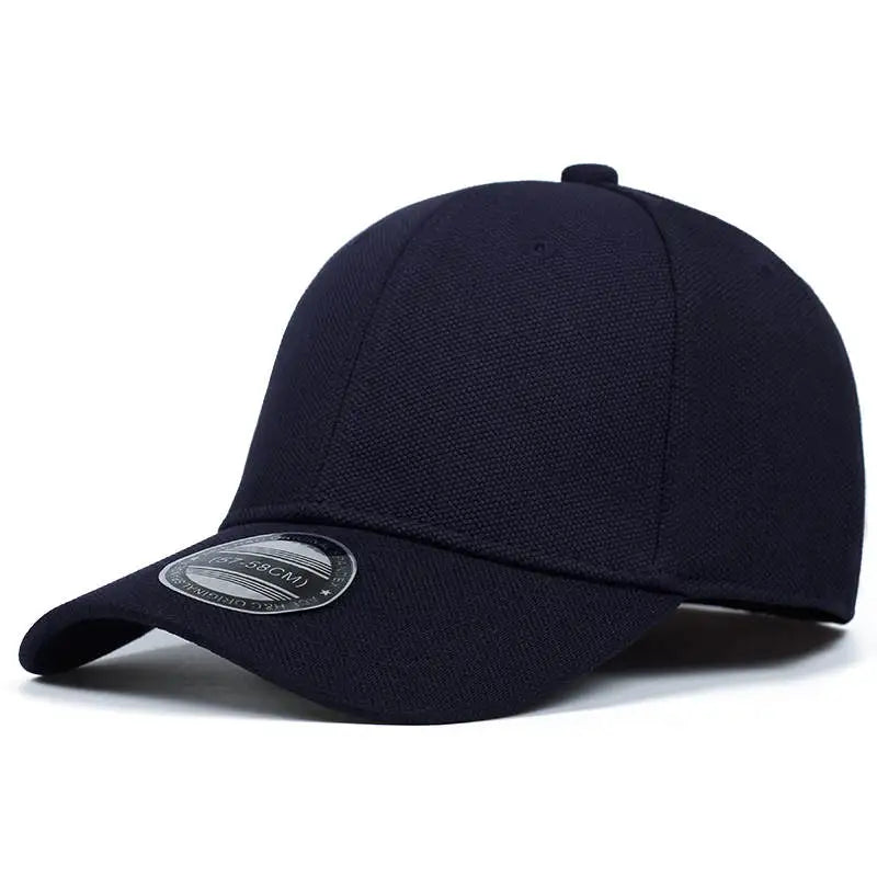 Minimalist Solid Fitted Baseball Cap – Stretch Fit Closed Back Hat