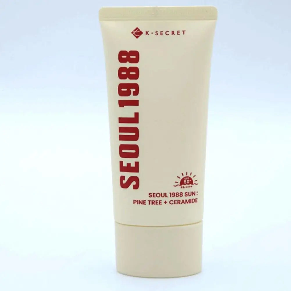 K-SECRET SEOUL 1988 Sun : Pine Tree + Ceramide SPF50+ PA++++ – Barrier-Restoring Daily Sunscreen with Soothing Pine Extract