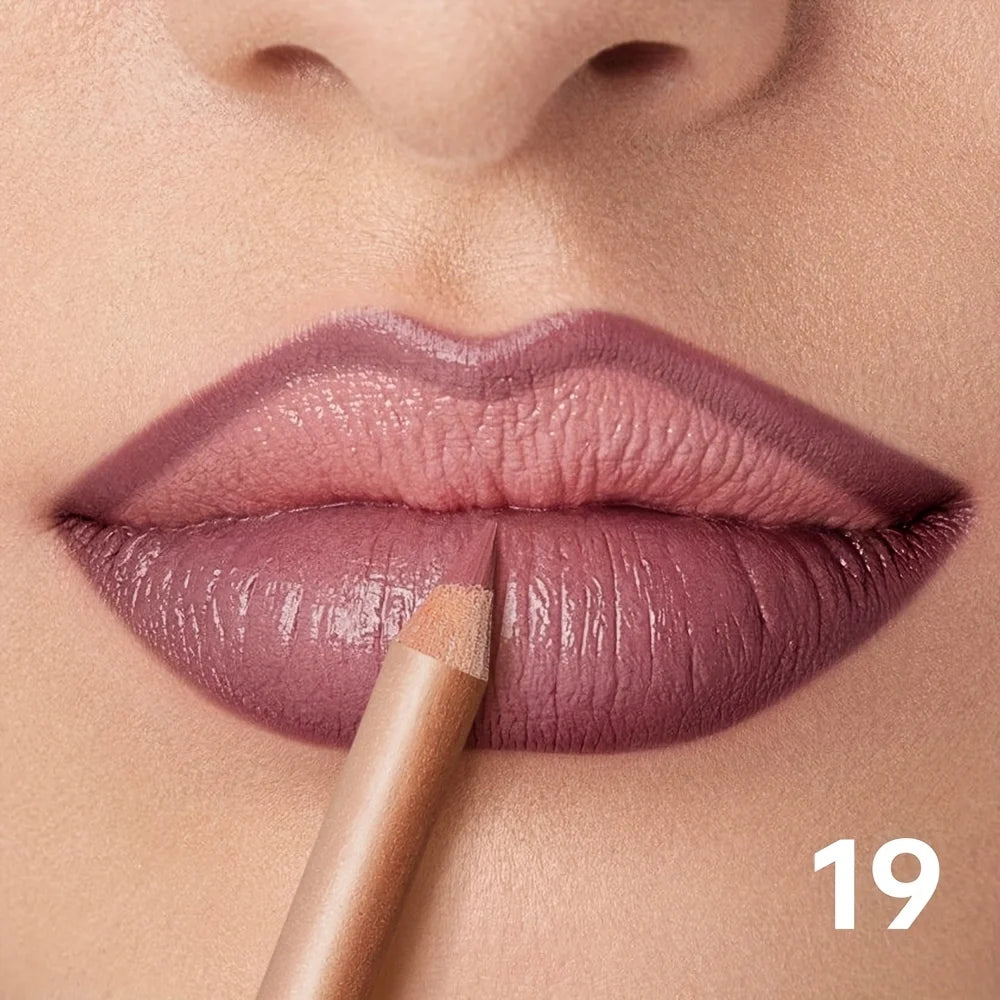 Silky Precision Pout Lip Liner Pencil – Waterproof Velvet Matte Lip Definer & Contour