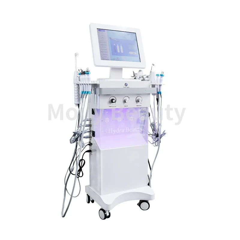 14-in-1 Professional Hydra Dermabrasion Facial Machine – Multifunctional Deep Cleansing, Oxygen Jet & Skin Tightening Beauty System