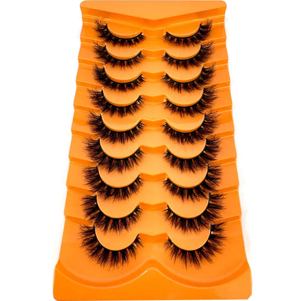 Premium 5D Mink Lashes - Wispy, Dramatic Volume Eyelashes (Bulk 10-Pair Pack)