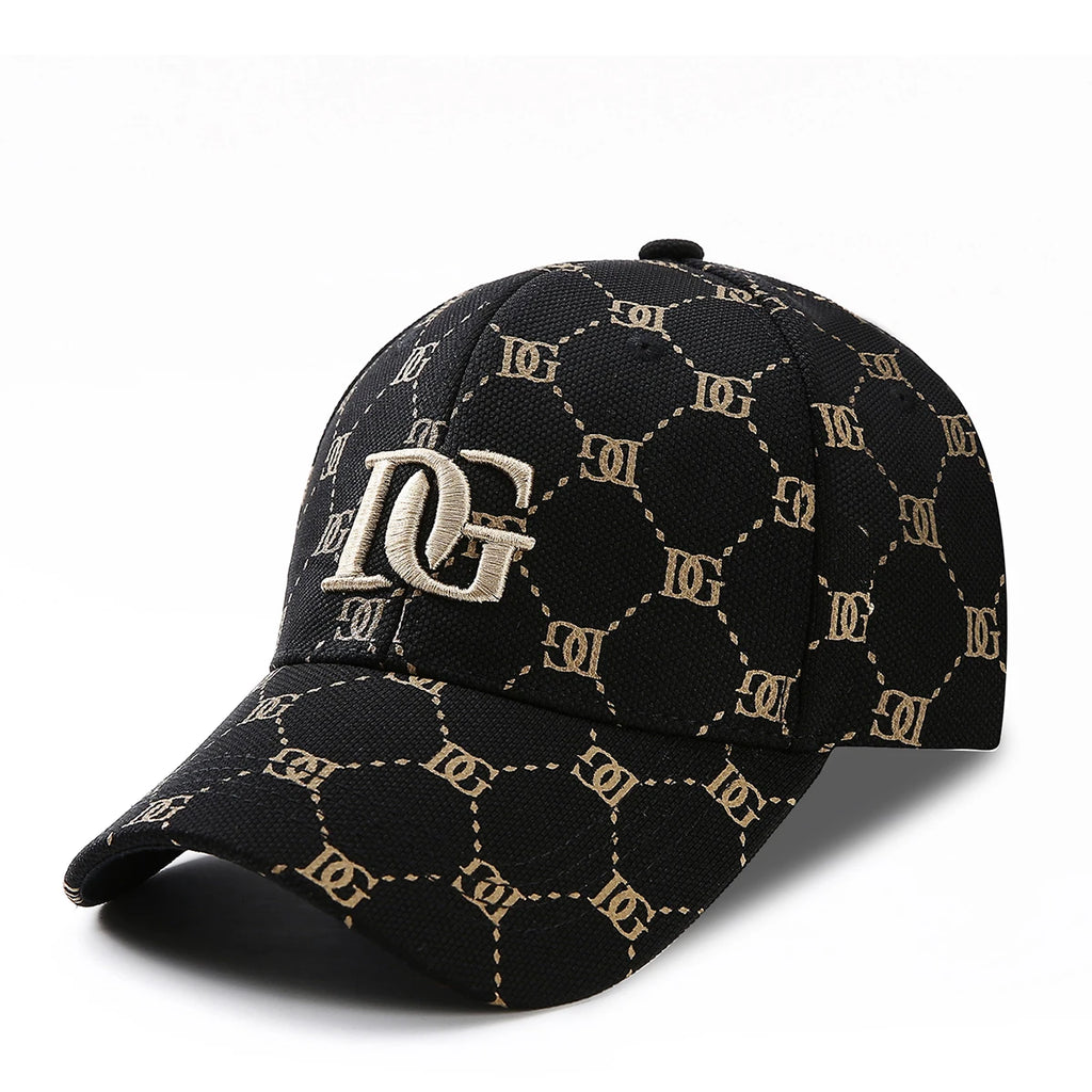 Luxury Monogram Jacquard Baseball Cap – 3D Embroidered Initial Sun Hat