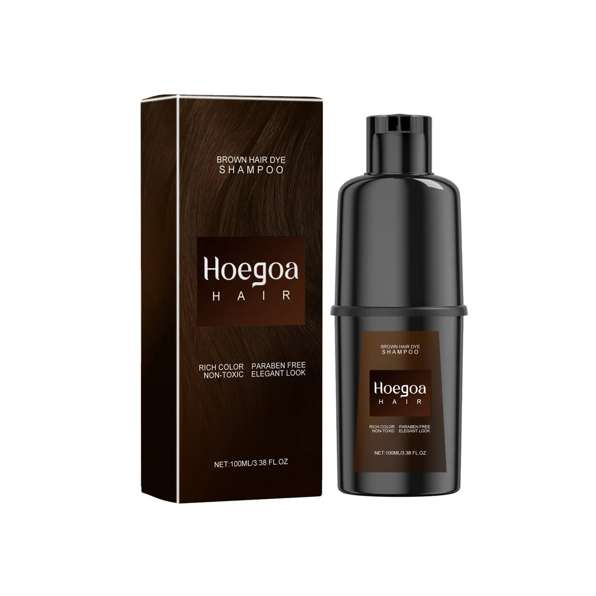 Hoegoa 100ml Hair Dye Shampoo – Instant 2-in-1 Color & Nourishing Wash