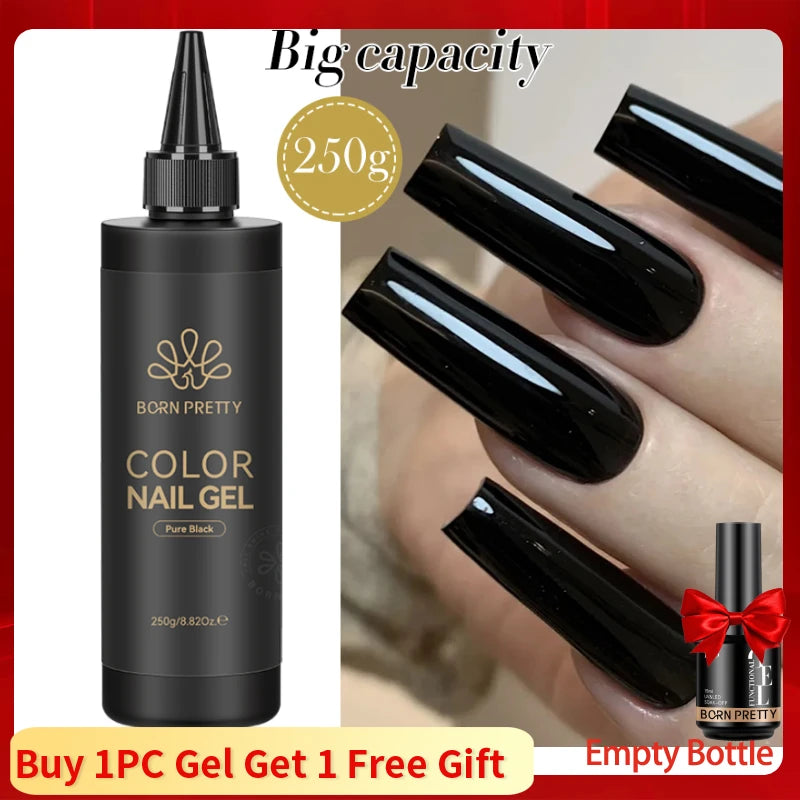 BORN PRETTY 250g Rubber Base Gel Refill – 2-in-1 Builder & Color Base Coat