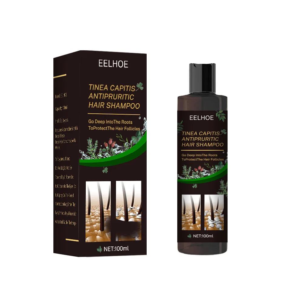 EELHOE Anti-Dandruff & Itch Relief Scalp Shampoo (100ml) – Deep Follicle Cleanser for Flaking, Scalp Ringworm & Follicle Care