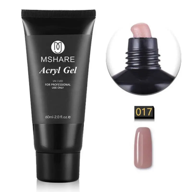 Professional Acryl Gel (Polygel) Tube – UV/LED Extension & Sculpting Gel (60ml / 2.0 fl. oz)