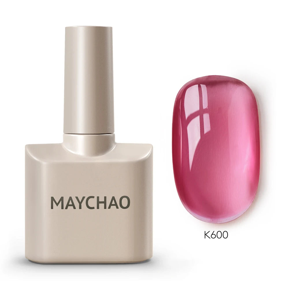 Premium Deep Cherry Red Gel Nail Polish - Long-Lasting & High-Gloss Finish