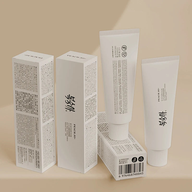 PEACH JO+ Rice Water Sensitive Isolation Tone-Up Cream – Hydrating Primer & Essence Cream for Brightening & Redness Relief