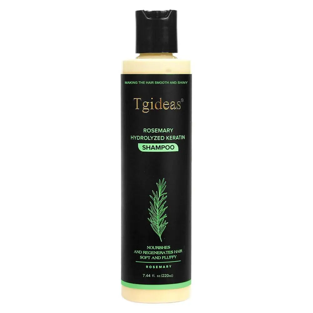 Tgideas Rosemary Hydrolyzed Keratin Shampoo – Smooth, Shiny & Volumizing (7.44 fl. oz. / 220ml)
