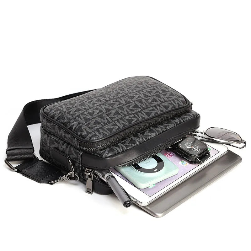 Luxury Monogram Crossbody Messenger Bag