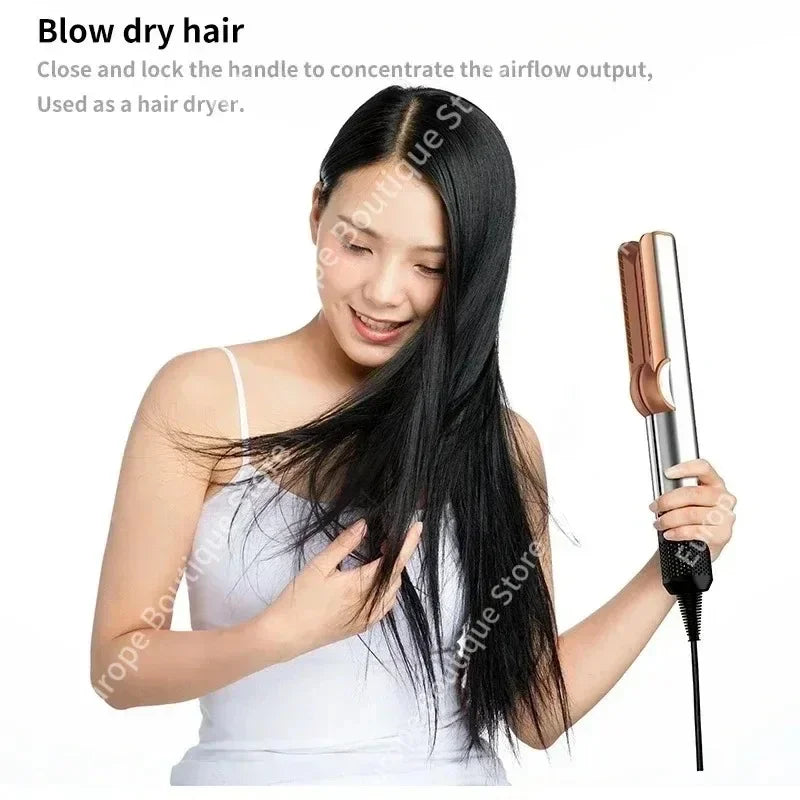 2-in-1 Air Straightener & Blow Dryer – Wet-to-Dry High-Speed Airflow Styler with Heat Protection