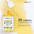 AUQUEST 2X Turmeric Brightening & Rejuvenating Serum – Dark Spot Corrector with 8D Hyaluronic Acid & Vitamin C (40ml)