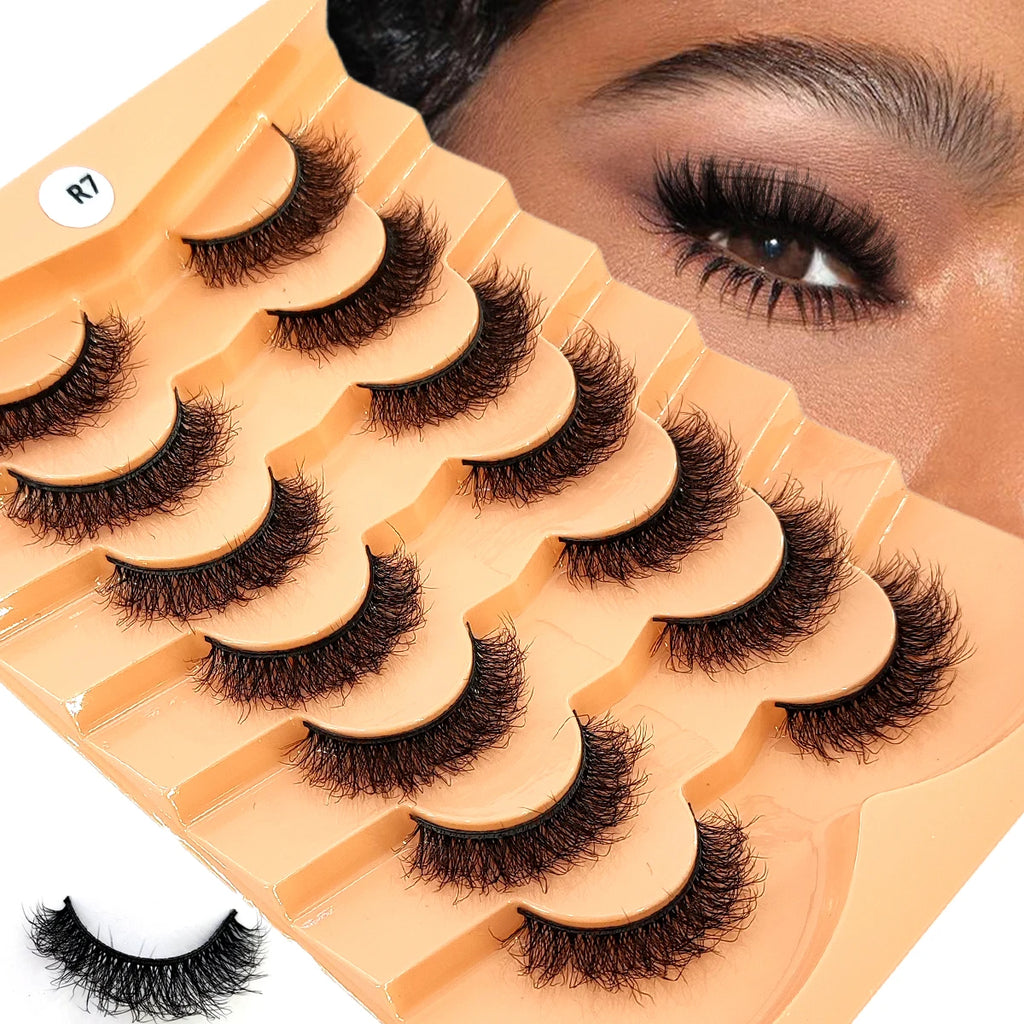 Premium 5D Mink Lashes - Wispy, Dramatic Volume Eyelashes (Bulk 10-Pair Pack)
