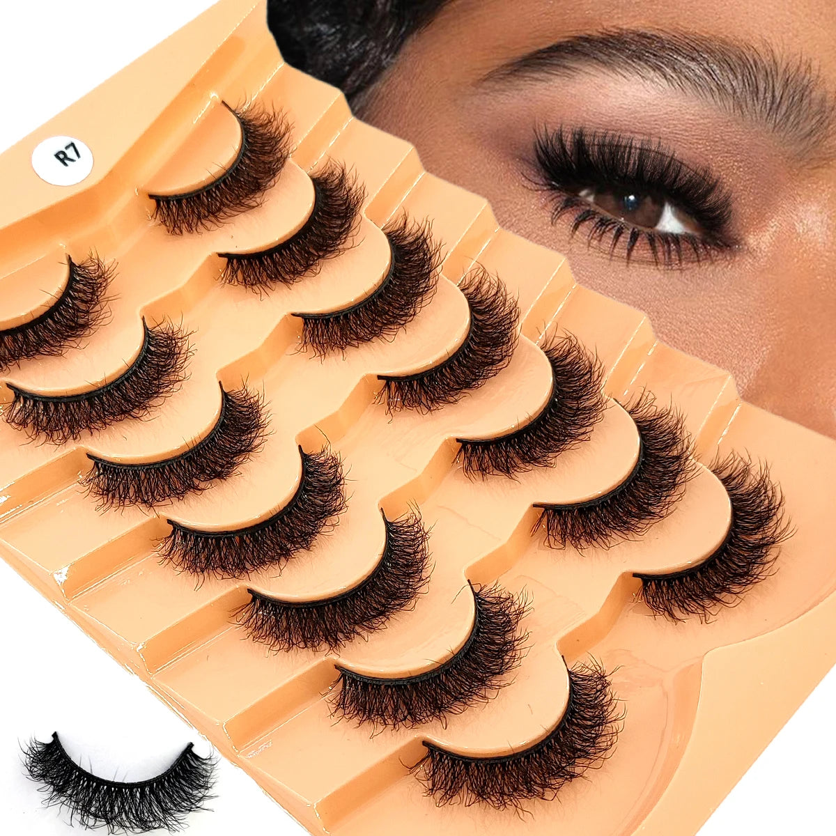 Premium 5D Mink Lashes - Wispy, Dramatic Volume Eyelashes (Bulk 10-Pair Pack)