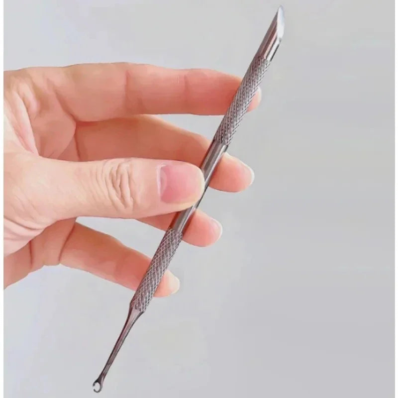 Professional Russian Preprocessing Cuticle Pusher & Steel Shovel Tool
