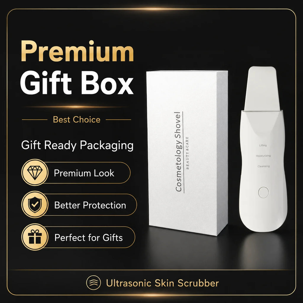 Ultrasonic Skin Scrubber – Pore Cleanser, Blackhead Remover & Facial Lifting Spatula