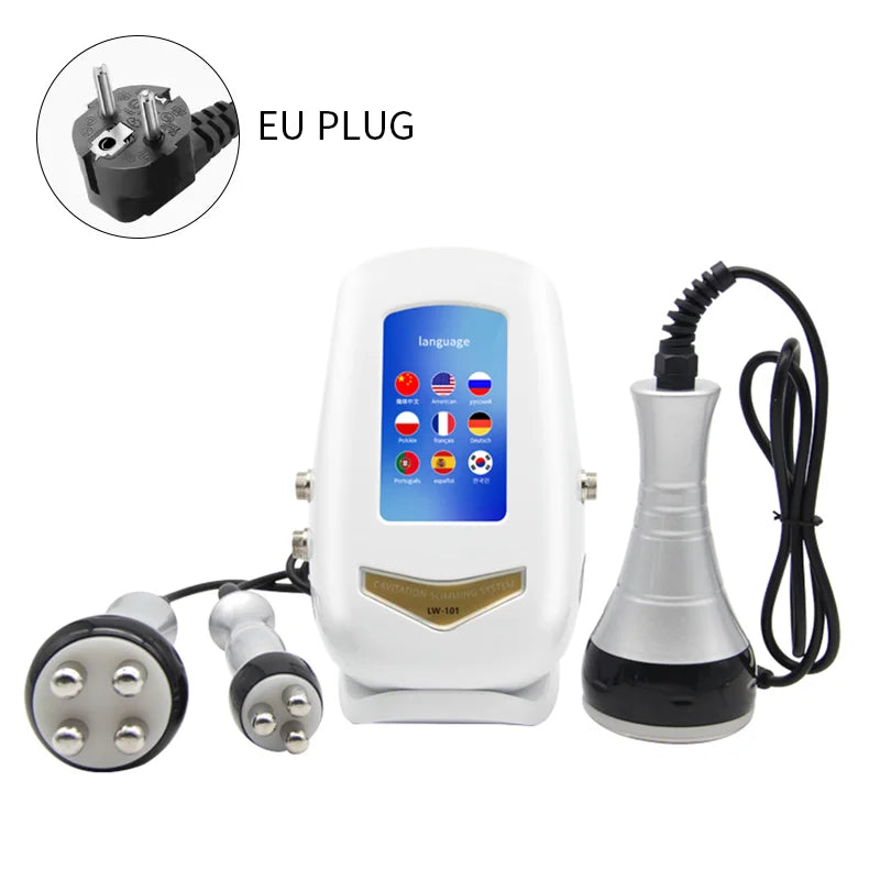 3-in-1 Professional 40K Ultrasonic Cavitation & Multipolar RF Body Slimming Machine (LW-101)