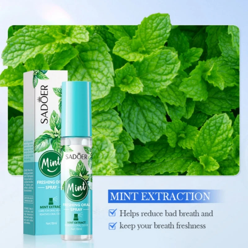 SADOER™ Fresh Breath Oral Spray – Instant Bad Breath Relief & Mouth Freshener (18ml)