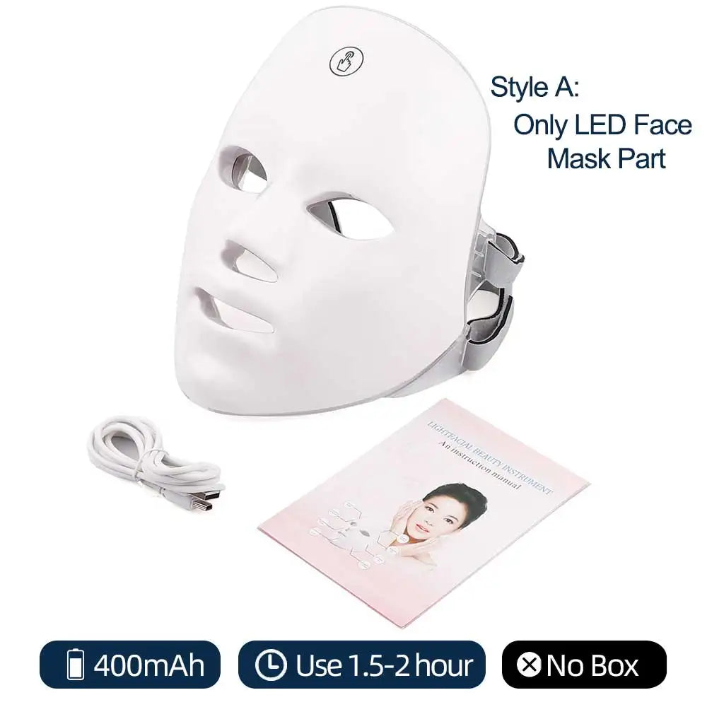7-Colour Wireless LED Face Mask | Face & Neck Options