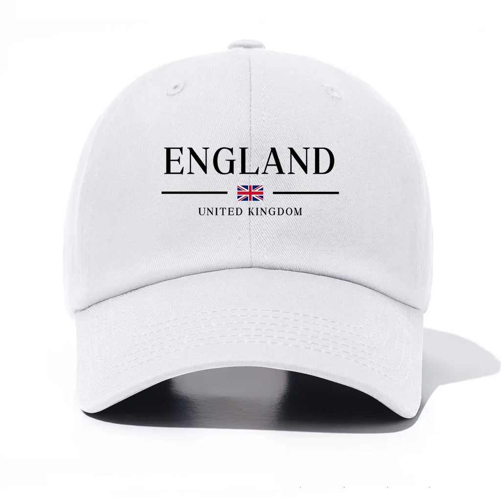 England United Kingdom Embroidered Cotton Baseball Cap – Unisex British Flag Dad Hat