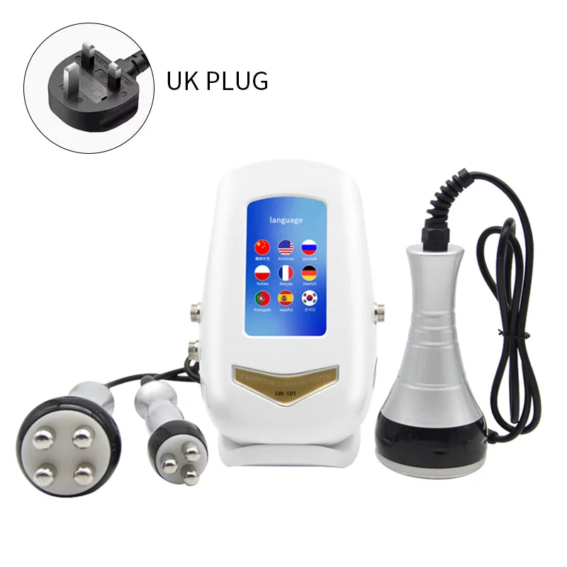 3-in-1 Professional 40K Ultrasonic Cavitation & Multipolar RF Body Slimming Machine (LW-101)