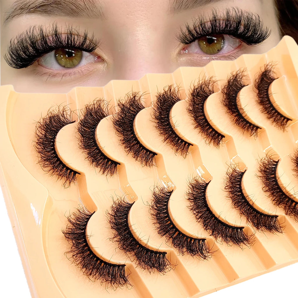 Premium 5D Mink Lashes - Wispy, Dramatic Volume Eyelashes (Bulk 10-Pair Pack)