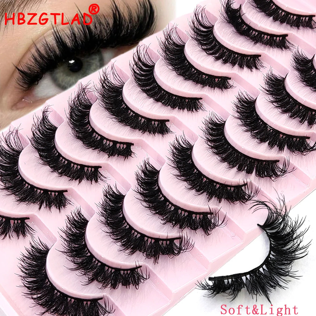 Premium 5D Mink Lashes - Wispy, Dramatic Volume Eyelashes (Bulk 10-Pair Pack)