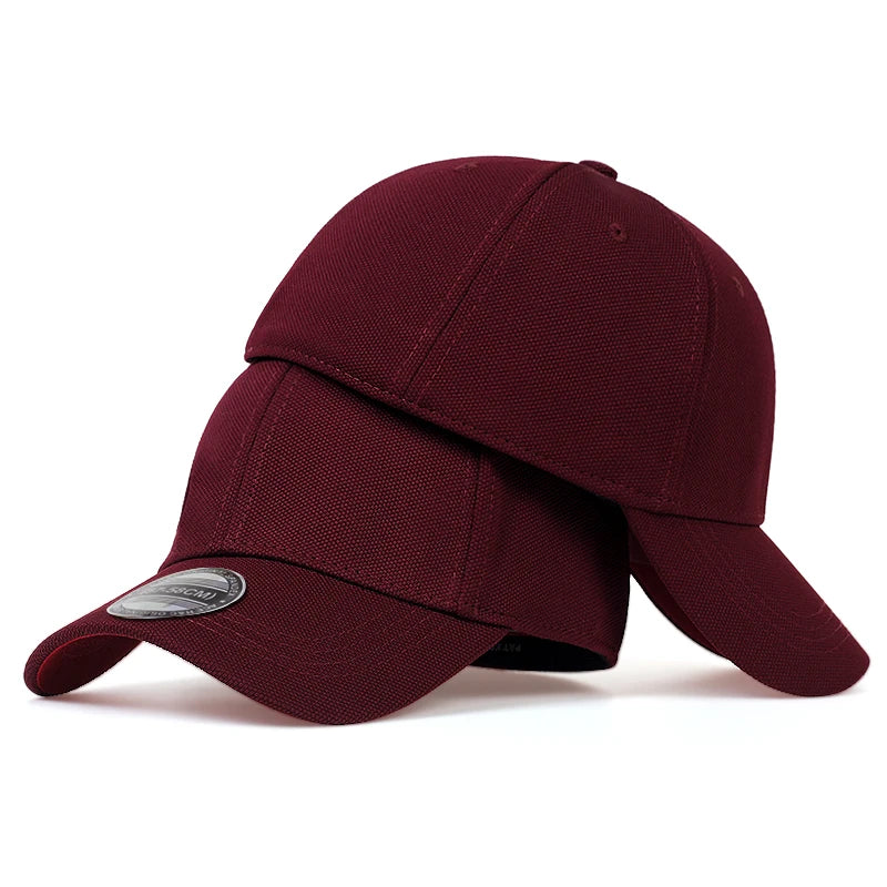 Minimalist Solid Fitted Baseball Cap – Stretch Fit Closed Back Hat