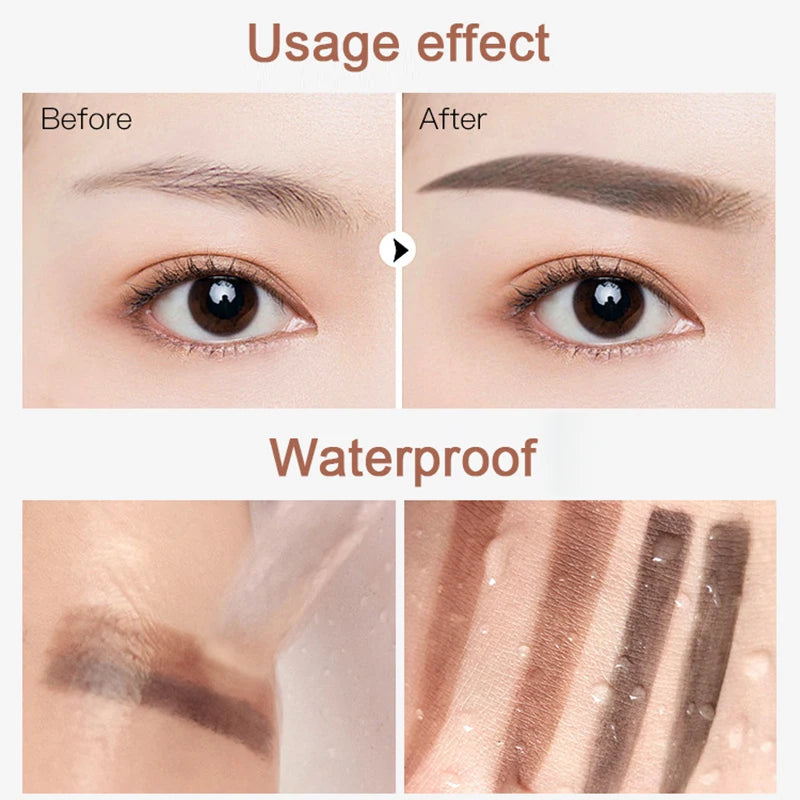 Double Seal Two-Color Eyebrow Stamp and Stencil Kit