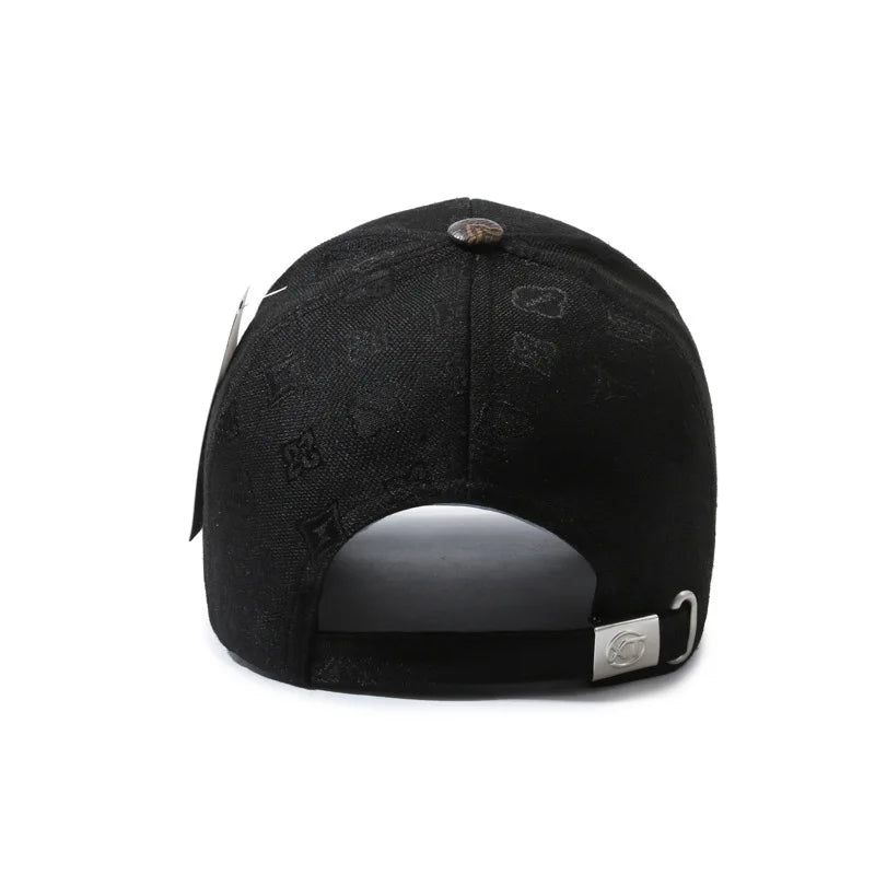 Luxury Monogram Patch Baseball Cap – Unisex Two-Tone Designer Streetwear Hat