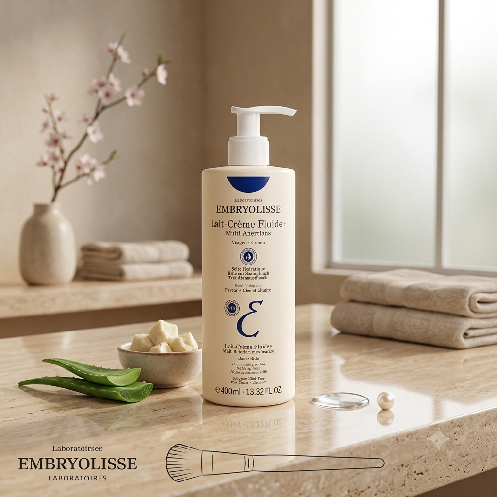 Embryolisse Lait-Crème Fluide+ Multi-Function Moisturizer – Face & Body Daily Lotion (400ml)
