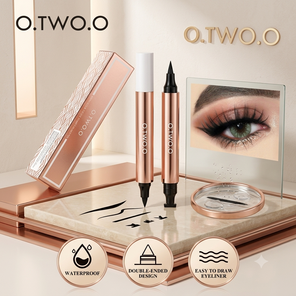 O.TWO.O Miraculous Cat-Eye Stamp Eyeliner Pen - Dual-Ended & Waterproof