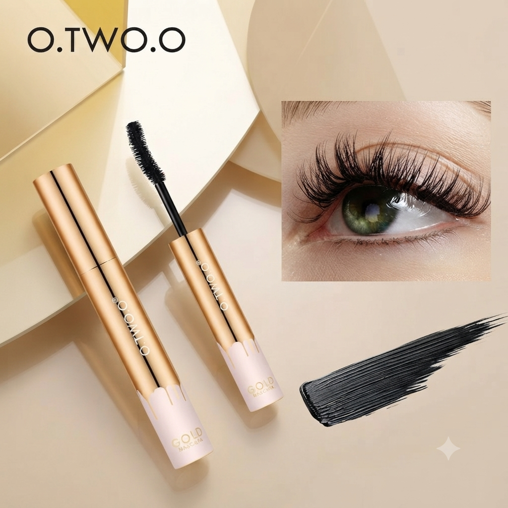 O.TWO.O Gold Mascara – Waterproof Lengthening & Volumizing Mascara